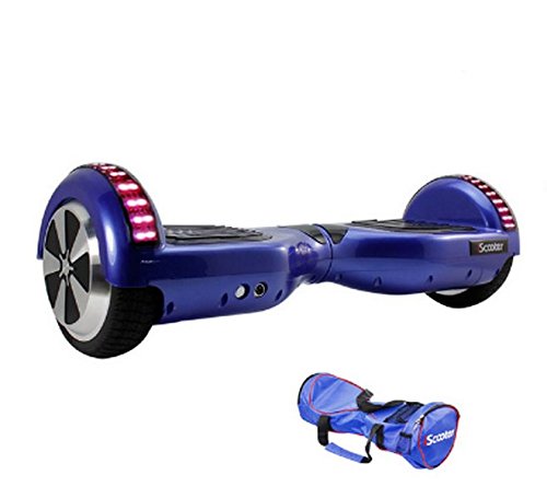 Blue Hoverboard LED Self Balancing 6.5inch Electric Skateboard Hover Board gyroscope Electric Scooter standing Scooter