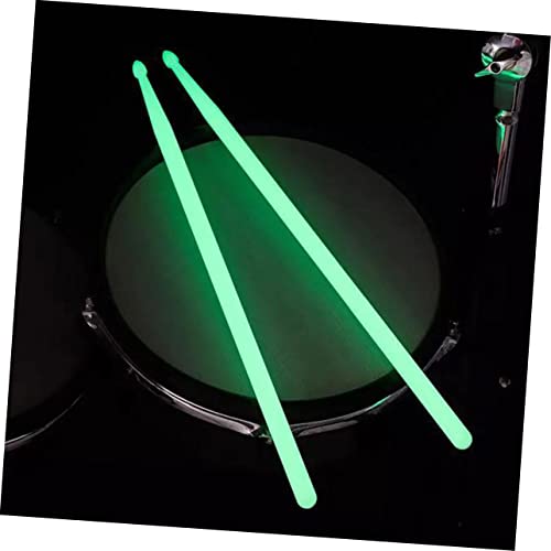 4 piezas de baquetas luminosas para batería, instrumentos de percusión y práctica, superficie lisa, para jazz, snare y actuaciones en escenario miniatura 6