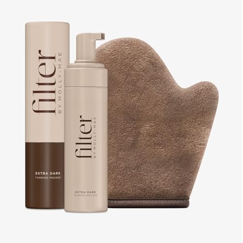 Mousse autobronzante extra foncée avec gant velours pour un bronzage sans traces