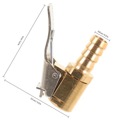 Adaptador de boquilla de aire de latón para inflador de ruedas de coche de 8 mm 3
