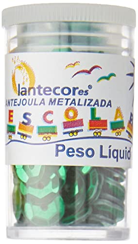 Lantecor 53354 Lantejoula Metalizada , Multicores, 12 unidades