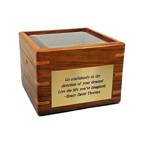 Brújula en caja personalizada con tapa de vidrio biselado miniatura 2