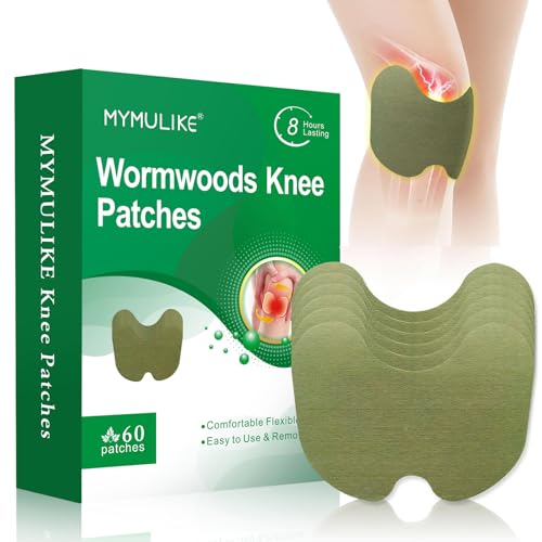 MYMULIKE 60PCS Knee Patches, Herbal Knee Patch, Warming Herbal Patches for Knee Patch Paste Long...