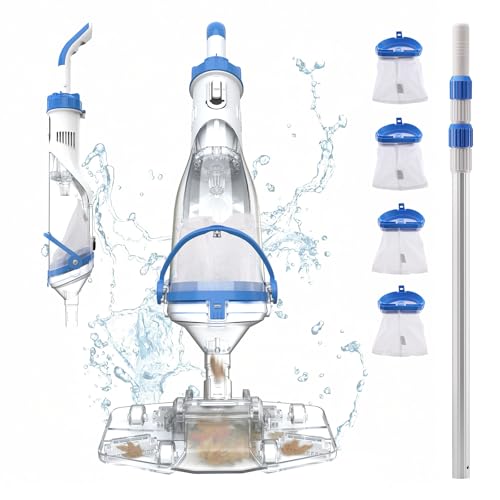Cordless Pool Vacuum for Above Ground & Inground Pools, Consciot Handh