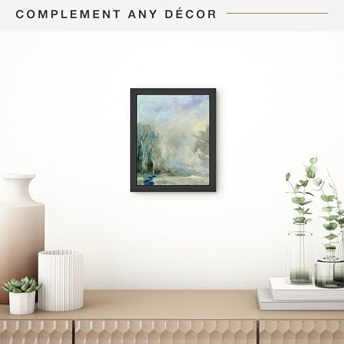 Image of MCS Canvas Float Frames 8x10 Frame, Black Frame for Finished Canvases, Vertical & Horizontal Wall Hanging Frame with Adhesive for Canvas Paintings (1-Pack)
