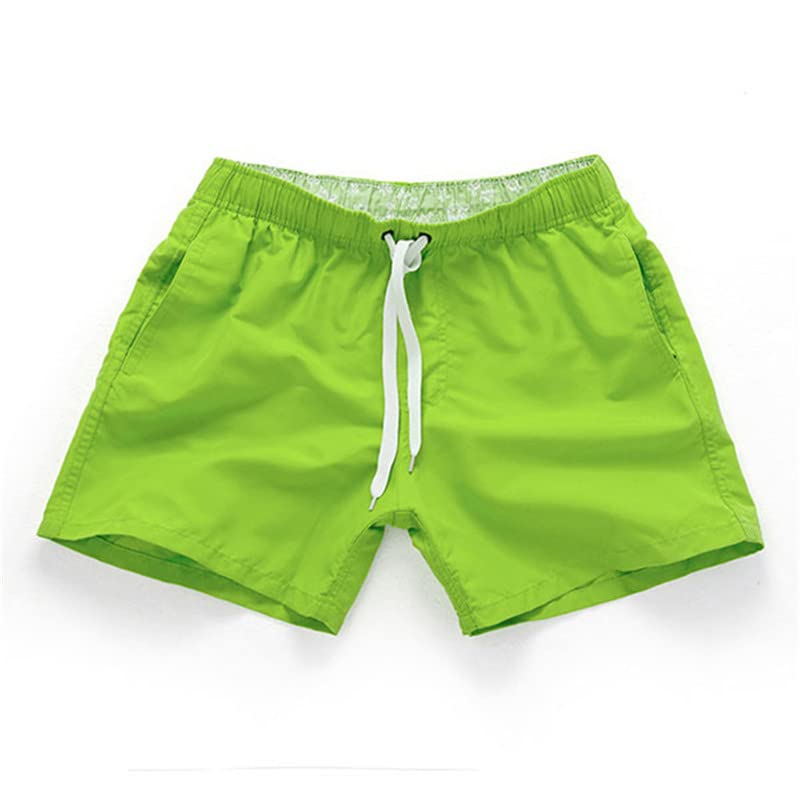 Short de bain jaune décontracté avec poche pour homme AXEBHPED