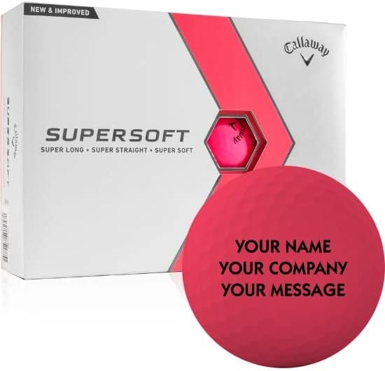 Callaway Golf 2023 Supersoft Matte Pink Personalized Golf