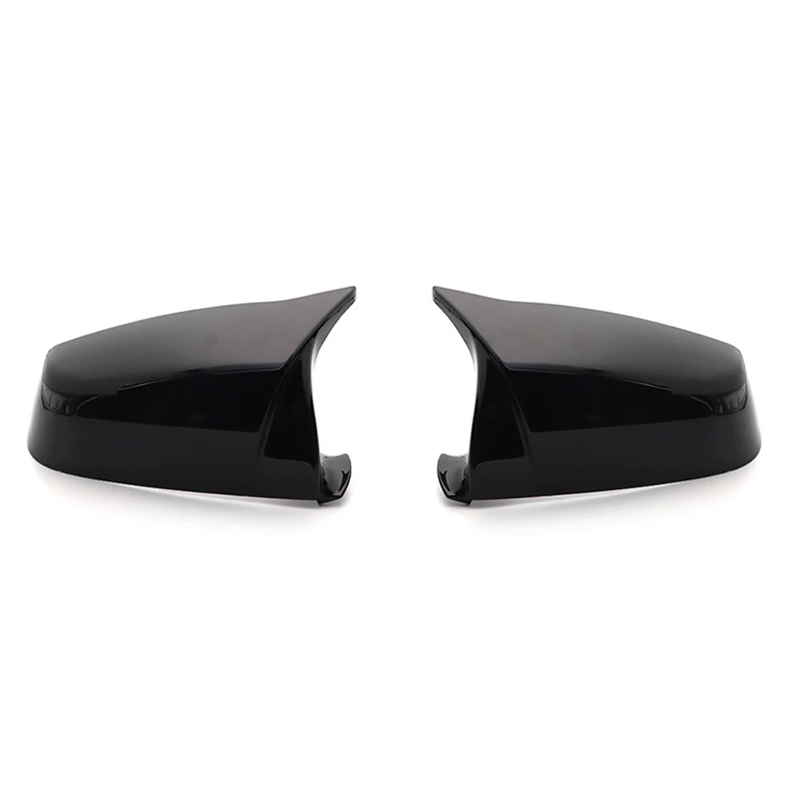 Auto Spiegelkappen Für 5 6 7 Serie E60 E61 E63 E64 F07 F10 | F11 F13 F01-F04 Carbon-Muster, schwarze Seite für Flügel-Rückspiegel-Abdeckkappe(Black)