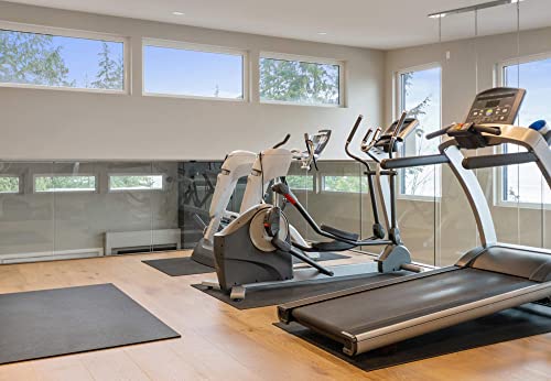 Rubber King All-Purpose Fitness Mats - A Premium Durable Low Odor Exercise Mat With Multipurpose Functionality Indoor/Outdoor (4' X 6', 7Mm), Black #TOP5