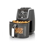 Ninja EzView Air Fryer Max XL, 5.5-QT Capacity, 7 functions: Max Crisp, Air Roast, Bake, Reheat, Dehydrate, and more, up to 450°F, EzView Window, Grey, AF171C (Canadian Version)