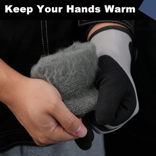 Naturalrise 100% Waterproof Gloves For Men & Women,Winter Work Gloves For Cold Weather,Waterproof Work Gloves With Grip,Winter Freezer Gloves For Working,Gardening thumb #3