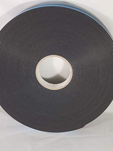 Image of Double Coated Window Glazing Tape, DC-PEF12P Width 1 /8 inch x Thick 3 /4 inch x 75' Black