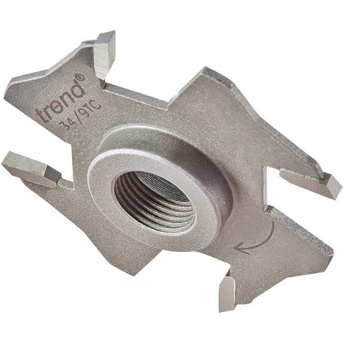 Trend Professional Slotter 2.5mm Kerf M12mm Bore Router Cutter, M12 Threaded, 34/9TC