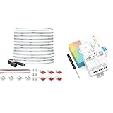 SP530E WiFi Bluetooth LED Controller 12-in-1 Smart Controller for All PWM & SPI LED Strips and 32.8FT 24V High Density 6000K Daylight White COB LED Strip Light for Bedroom Kitchen