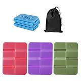 4 Tapetes Plegables A Prueba De Humedad Para Exteriores Y 4 Bolsas De Almacenamiento, Tapetes De Picnic Impermeables Y Gruesos, Tapetes Suaves Y Limpiables, Accesorios De Viaje Para Exteriores.