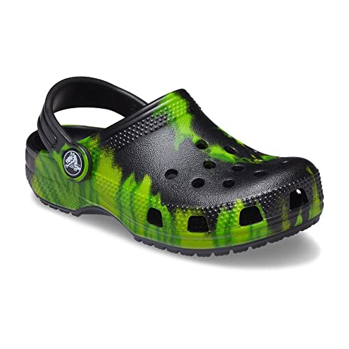 Image of Crocs Kids' Classic Tie-dye Graphic Clog