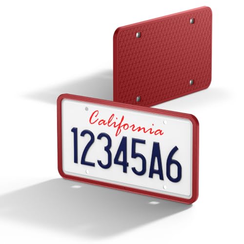 Image of Spigen 1 Pack Car License Plate Frame Holder Screws&Install Kit-Ultra Red