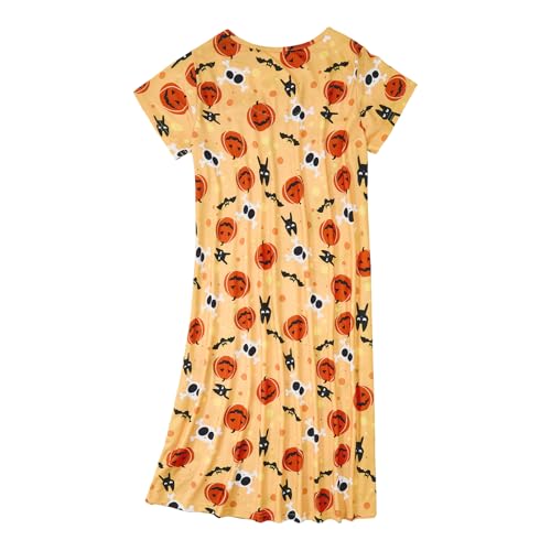 Image of American Trends Nightgowns for Women Cotton Night Shirts Short Sleeve Knee-Length, Sleep Shirts Summer Pajamas Sleepwear
