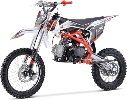 Image of HHH 125cc Dirtbike X18 Dirt Bike DB X18 Racing DB18 Dirtbike 125cc 4 Speed Manual Clutch and Big Size Tires 17 /14 inches