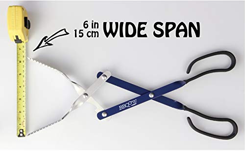 BBQ Croc 3 in 1 Barbecue Tool 18-inch - Extra Light and Long Tongs, Spatula and Grill Scraper (Blue) (18 inch Without Flashlight) - Thumbnail 7