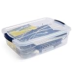 Rubbermaid Cleverstore 17 Qt Clear Storage Bins with Lids, 6-Pack, Stackable, BPA-Free, Made in USA - Image 2