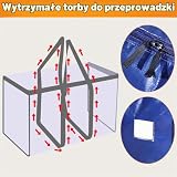 Dntorx 6 sztuk 90 l torba do przechowywania z pokrywką, torba Heavy-Duty