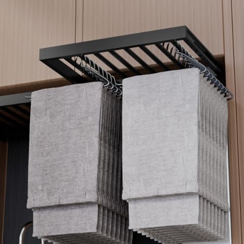 Genérico Perchero extraíble para Lavadora, Ahorra Espacio, Organizador de Secado Ajustable de aleación de Aluminio, tendedero Extensible para Armario (Profundidad: 44 cm/17,32 Pulgadas)