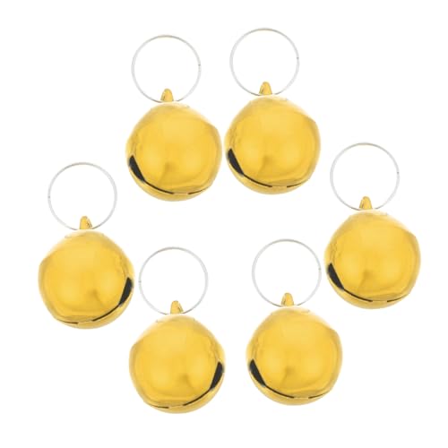 VICASKY 6Pcs Cute Puppy Collar Bells for Dogs and Cats Adorable Pet Pendant Charms with Crisp Sound Easy to Install Durable Accessories for Training and Decoration