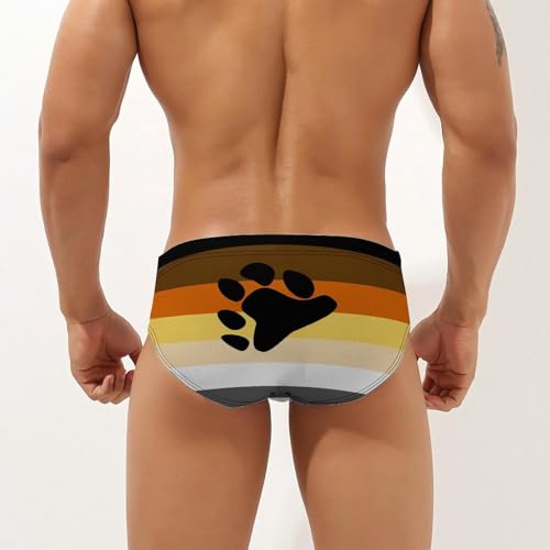LGBTQ Gay Proud Flag Mens Swim Briefs Sexy Bikini Swimwear Bathing Suits Trunks2