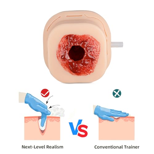 Image of Gunshot Wound Packing Training Kit, Stop The Bleeding Trainer, Bleed Control Training Kit for Medical Classes - Carrying Bag