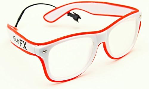 GloFX White Ultimate Diffraction Glasses with RED Luminescence