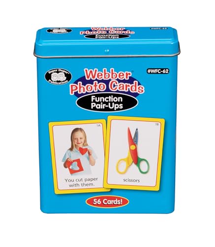 Super Duper Publications | Function Pair-Ups Photo Flash Cards | Identify and Describe Everyday Objects Fun Deck | Educational Learning Materials for Children