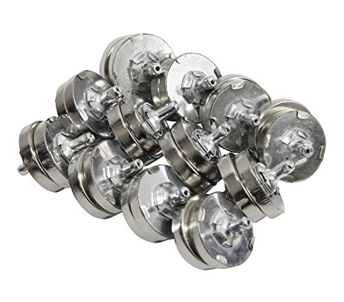 Allinone 20 Sets 18Mm Magnetic Snaps Purse Double Rivet Closures Round Clasp Stud Button (Silver) #TOP4