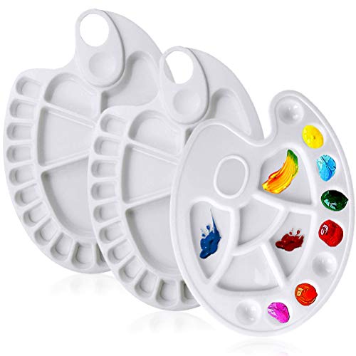 Unbraded W710K-11-N Wedong 3 Pieces Paint Palette,Non-Stick Artist Paint Tray Palettes cover