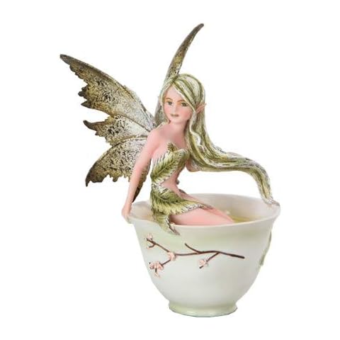 Green Tea Faery- Tea Cup Faery Collection by Amy Brown Fantasy Art Cover