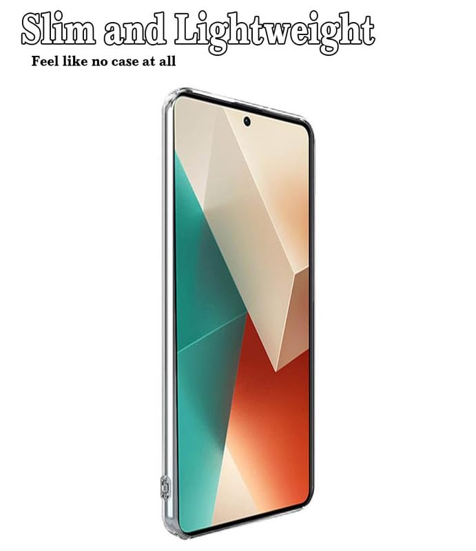 Image of Case Creation Brand - Mobile Cover for Xiaomi Redmi Note 13 (Soft & Flexible Back Case), Transparent