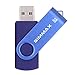 Price comparison product image SIMMAX 64GB Memory Stick USB 2.0 Flash Drives Swivel Thumb Drive Pen Drive (64GB Blue)