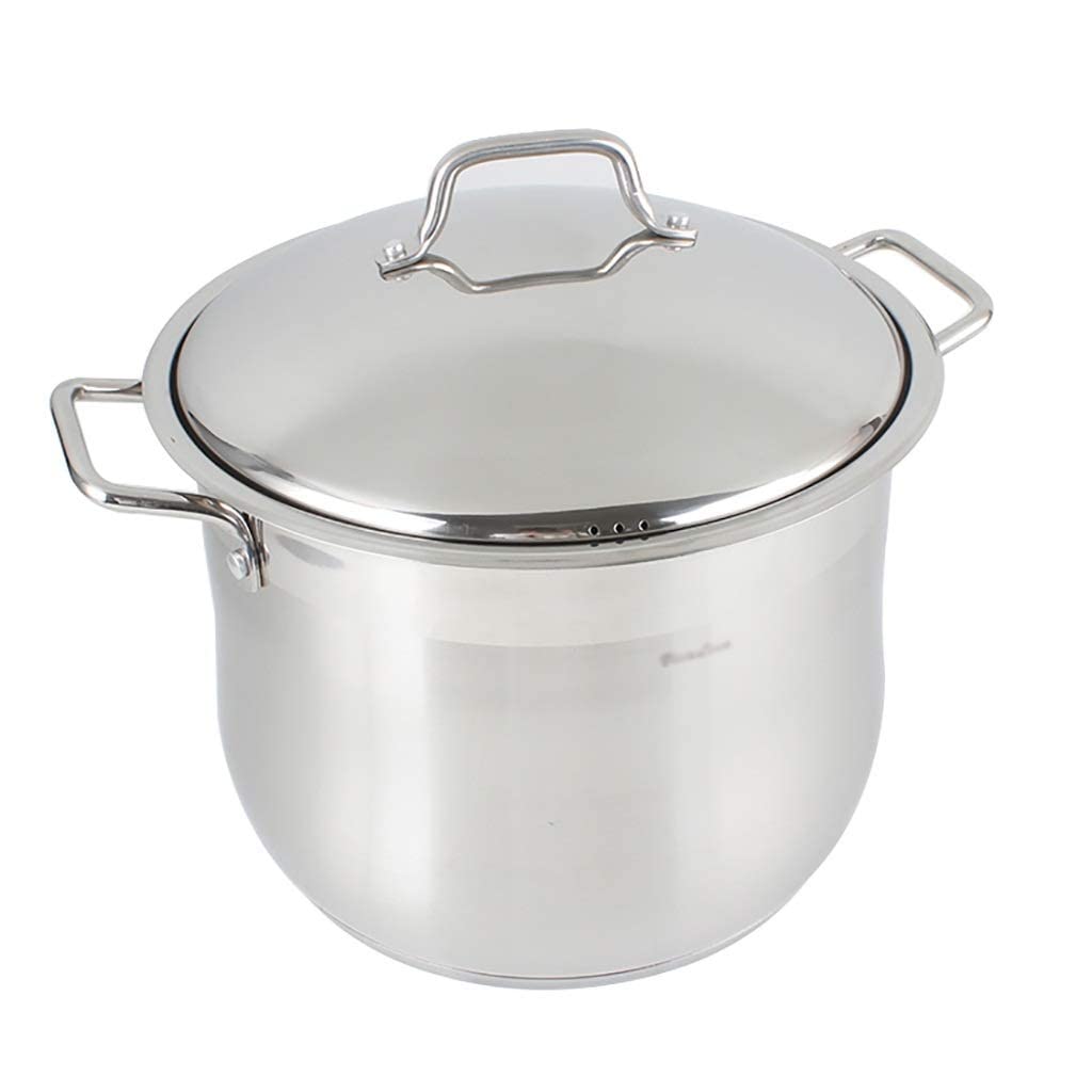 Casserole en acier inoxydable et marmite à soupe polie miroir pour cuisine saine