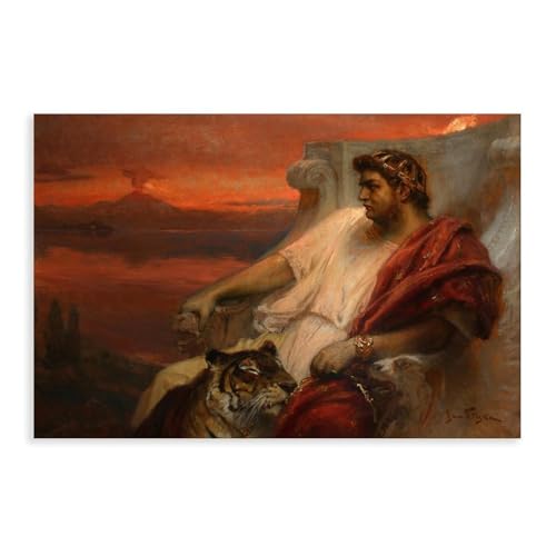 Nero at Baiae by Jan Styka impression sur toile pour sublimer l'ambiance du bureau