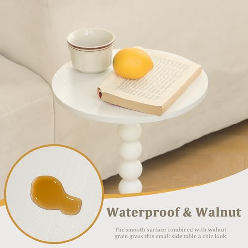 image for Fultyle Round Side Table, Small Drink Table for Small Spaces, Modern A