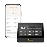 Temtop Monitor de Calidad del Aire WiFi, Pantalla Táctil de 7 Pulgadas, Detector de CO₂ y Probador de PM2.5/PM10/TVOC/Temperatura/Humedad para Interiores M100 2nd