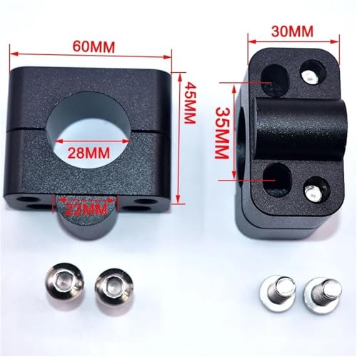 Adaptateurs fixation universels pour installer un guidon 28mm sur moto MX