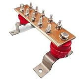 Wall Mounted Copper Ground Bar, Terminal Grounding Bar with UL Recognized SM40 Insulators (600Amp)