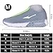 ydfagak Waterproof Shoe Covers, Reusable Foldable Not-Slip Rain Shoe Covers with Zipper,Shoe Protectors Overshoes Rain Galoshes for Kids Men and Women (M (Women 5.5-7.5, Men 5-6.5), Transparent)