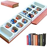 ahorcado juego animales 【Cierre magnético seguro y almacenamiento integrado】El formato compacto estilo libro mantiene cada pieza organizada y segura. Cada juego de mesa de libros tiene un interior personalizado para organizar todas las piezas de forma ordenada, evitando pérdidas y desorden para una instalación sin esfuerzo y un almacenamiento ordenado.