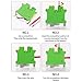 10Pcs DIN Rail Mounted Ground Circuit Connection Terminal Block Screw Clamp Connector (USLKG5N)