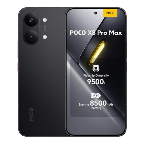 XIAOMI POCO X8 Pro MAX Smartphone 12+256GB Zwart Flagship Dimensity 9500s