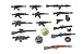 BrickArms Russisches Waffenset V3 | 16 Teile | Custom Waffen geeignet für Klemmbaustein Figuren