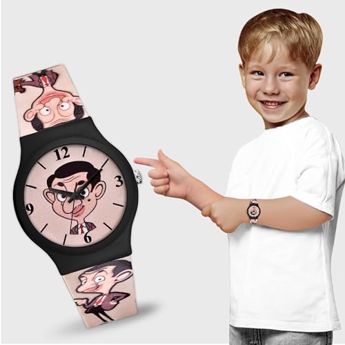 Image of Acnos Character Kid's Happy Colorful Water-Resistant Durable Watch for Boys Kids Boy with Fun Designs Adjustable Strap Positive Messages Watch for Kids