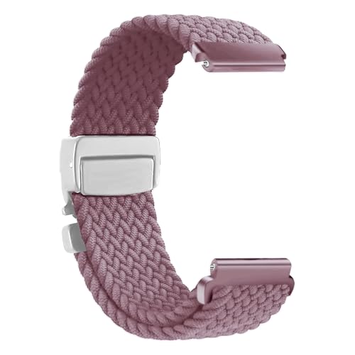Image of ACM Watch Strap Woven Braided Clipper 22mm compatible with Universal 22mm Size Replacement Strap Smartwatch Adjustable Belt Band